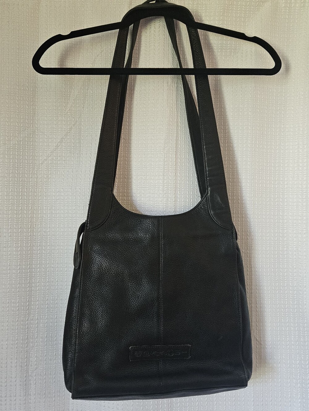 Fossil Black Leather Shoulder Bag Purse - Picture 7 of 15